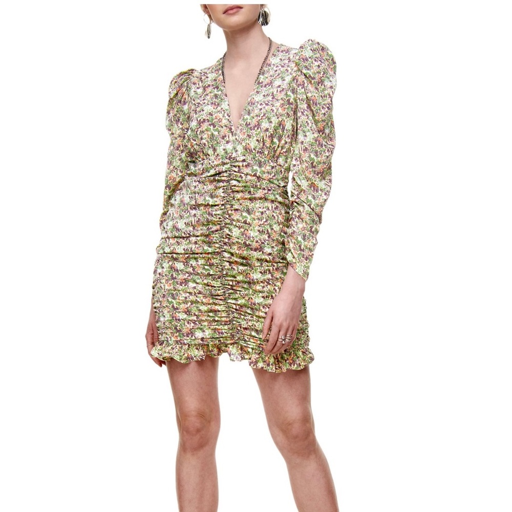 Floral ruched dress - NWT